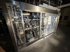 Skid Mounted CIP (Set 7) 2002 inc approx 2000 ltr water tank, 2 x Chemicsl mix tanks, SWEP heat exch