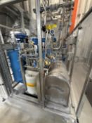 CIP Plant with 1000 ltr Tank on skid. Steam heat exchange. 2 chemical buffer tanks 100 ltr, 2 chemic