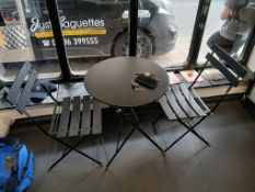Bistro Table, with Matching Chairs