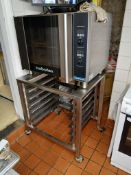 Blue Seal Turbofan E31D4 Convection Oven, with stainless steel mobile stand (Please note, located to