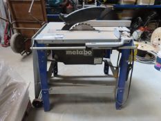 Metabo TKHS 315M 110V Circular Saw. Please note there is a £10 plus VAT Lift Out Fee on this lot. Pl