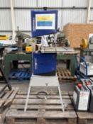 Elektra Beckum BAS 316 G vertical bandsaw on frame. 240v: 1PH. Please note this lot has a £20+VAT li