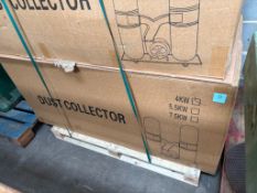 4kW boxed mobile twin bag dust collector. Please note there is a £10 Plus VAT Lift Out Fee on this l