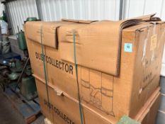 4kW boxed mobile twin bag dust collector. Please note there is a £10 Plus VAT Lift Out Fee on this l