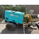 DENYO DAW-300SSEK DC Welder/AC Generator - model D722. 228 total hours recorded. Please note this lo
