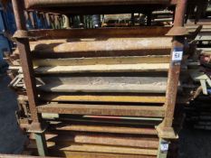 Qty of Kwikstage type scaffolding components. Length 1180mm- Stillage included. Please note there is