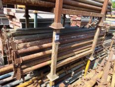 Qty of Kwikstage type scaffolding platforms length 1690mm- stillage included. Please note there is a