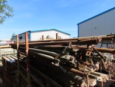 Qty of Kwikstage type scaffolding bars steel/galvanised in various lengths between 2010mm and 3500mm