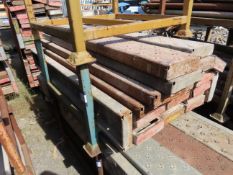 Qty of Kwikstage type scaffolding platforms steel/galvanised length 1810mm- stillage included. Pleas