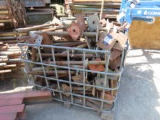 Stillage to contain a large qty of scaffolding legs/feet etc- stillage included. Please note there i