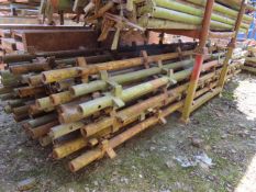 Qty of steel/galvanised scaffolding bars/poles 3100mm length- stillage included. Please note there i
