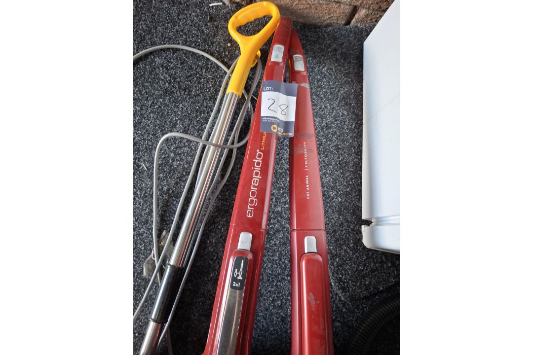 AEG CX7 animal, ergorapido lithium vacuum cleaners and Efbe-Schoff 240v floor cleaner - Image 3 of 4