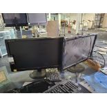 2 x AOC 24365 Wb monitors