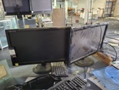 2 x AOC 24365 Wb monitors