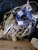 Quantity of extension leads and a reel extension