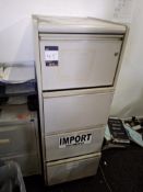 Four drawer filing cabinet