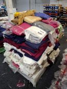 Pallet of mixed polyester F74 fabric approx. 150cm wide