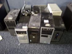 9 Various desktop computers (drives removed)