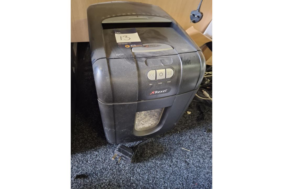 Rexel 100X document shredder - Image 1 of 2