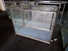 Rectangle glass display cabinet
