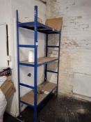 Single bay of stores racking