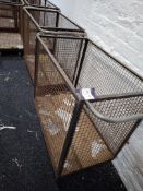 3 Steel mobile cage trolleys