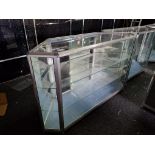 Glass display cabinet