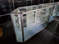 Glass display cabinet