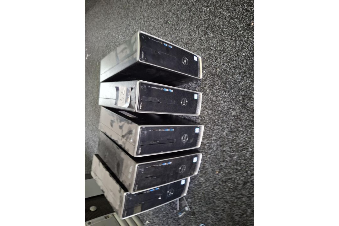 5 Dell Inspiron intel i5 Gen9 desktop computers (drives removed) - Image 1 of 4