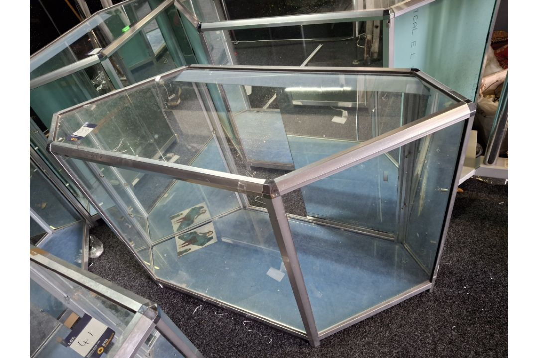 Glass display cabinet - Image 2 of 2