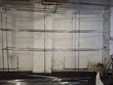 Large quantity of chrome plated tube racking