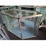 Glass display cabinet