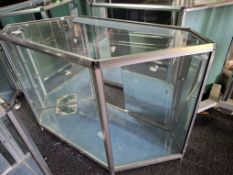 Glass display cabinet