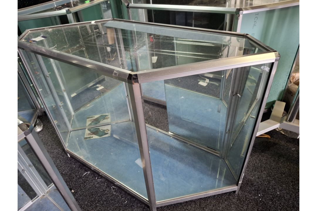 Glass display cabinet - Image 1 of 2