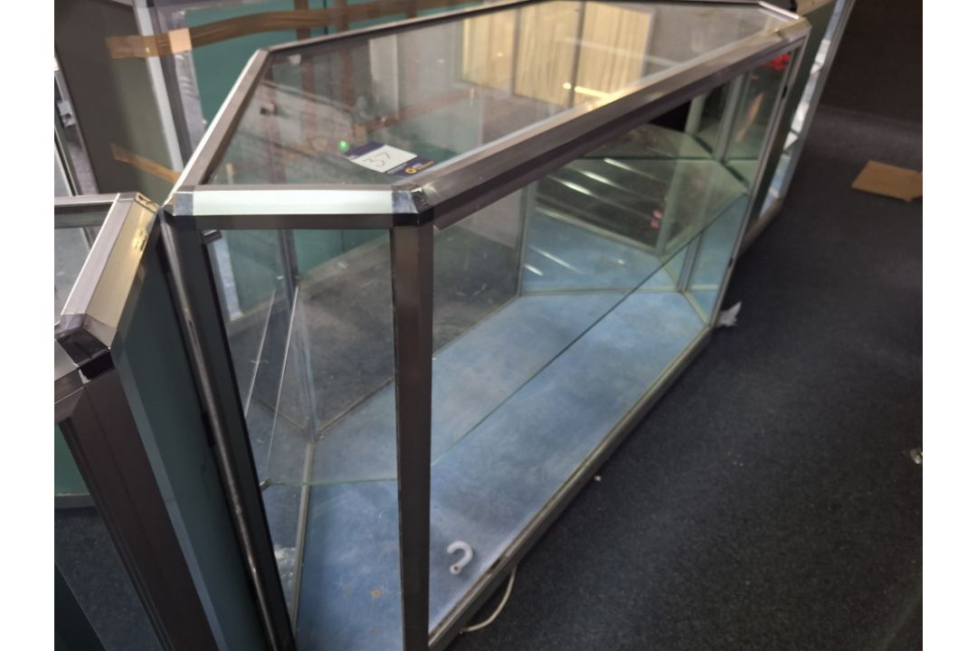 Glass display cabinet - Image 1 of 3