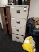Four drawer filing cabinet