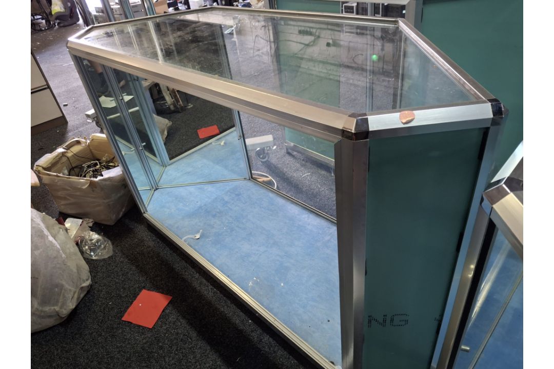 Glass display cabinet - Image 1 of 2