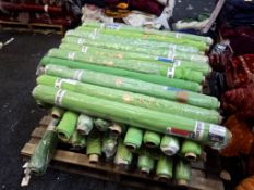90cm wide polyester green fabric