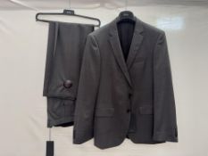 Hugo Boss grey suit jacket and trousers - size 42R - RRP£560
