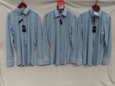 3 x Hugo Boss shirts - size L - total RRP£300+