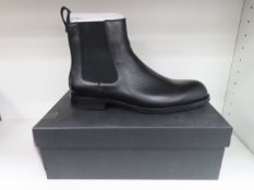 Pair of BOSS Tayil Classic Black Ankle Boots