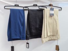 3 x pairs of Hugo Boss trousers - size 32 - total RRP400+
