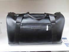 ARMANI EXCHANGE Black Leather Holdall