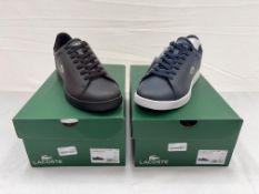 2 x pairs of Lacoste leather shoes - size 9 - RRP£230