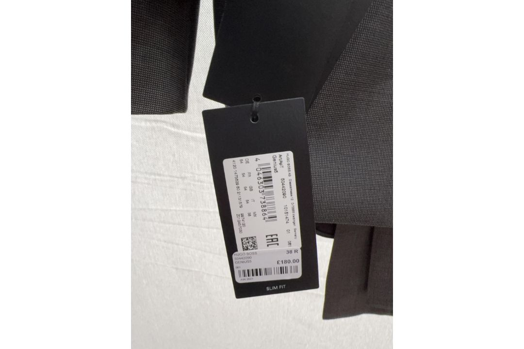Hugo Boss grey suit jacket and trousers - size 38R - combined RRP£560 - Image 3 of 4