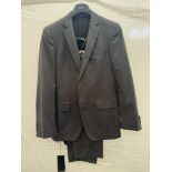 Hugo Boss grey suit jacket and trousers - size 38R - combined RRP£560