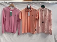3 Assorted Lacoste Tops