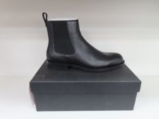 Pair of BOSS Tayil Classic Black Ankle Boots