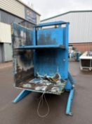 Payne pallet inverter model 61 STD; S/N 1762; MAX LOAD 2000kg, also includes red machine caging over