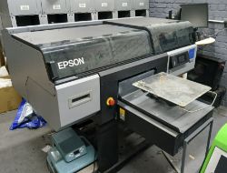 The Assets of a Clothing Printers to include Epson SureColor F3000, Sefa Drying Tunnel & Polyprint Pretreater